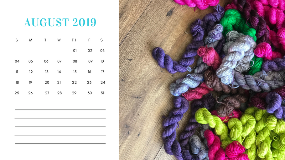 Free Downloadable Calendar August 2019