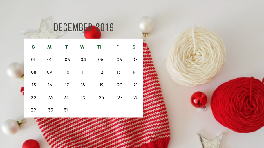 Free Downloadable Calendar - December 2019